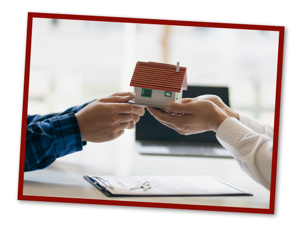 Real estate inheritance concept and contract agreement.